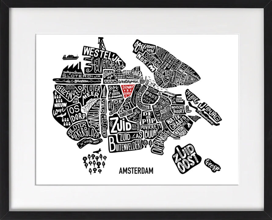 Amsterdam Map Personalised